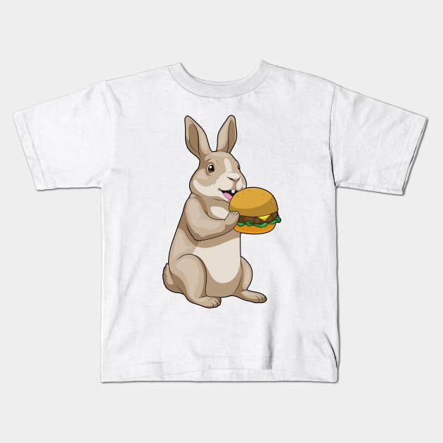 Rabbit Hamburger Kids T-Shirt by Markus Schnabel